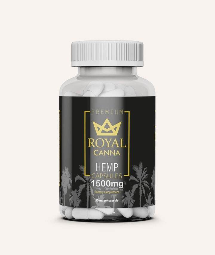 Capsulas de 1500 mg de CBD Royal Canna