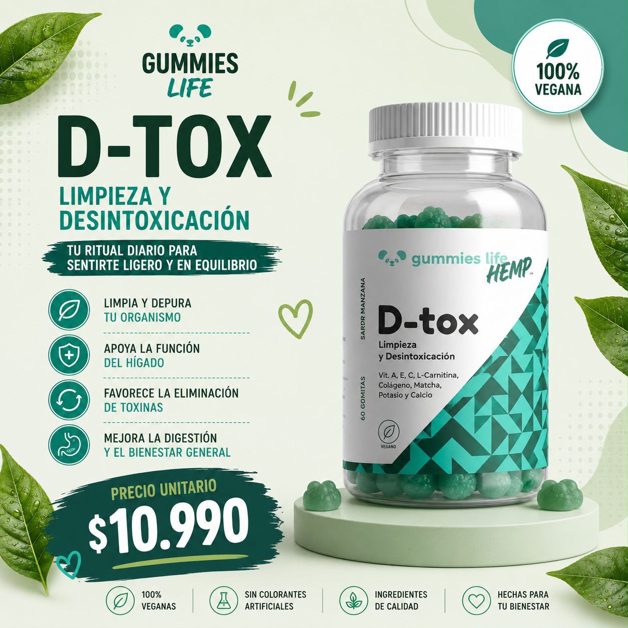 D-TOX Gummies – Bienestar y equilibrio - Imagen 2